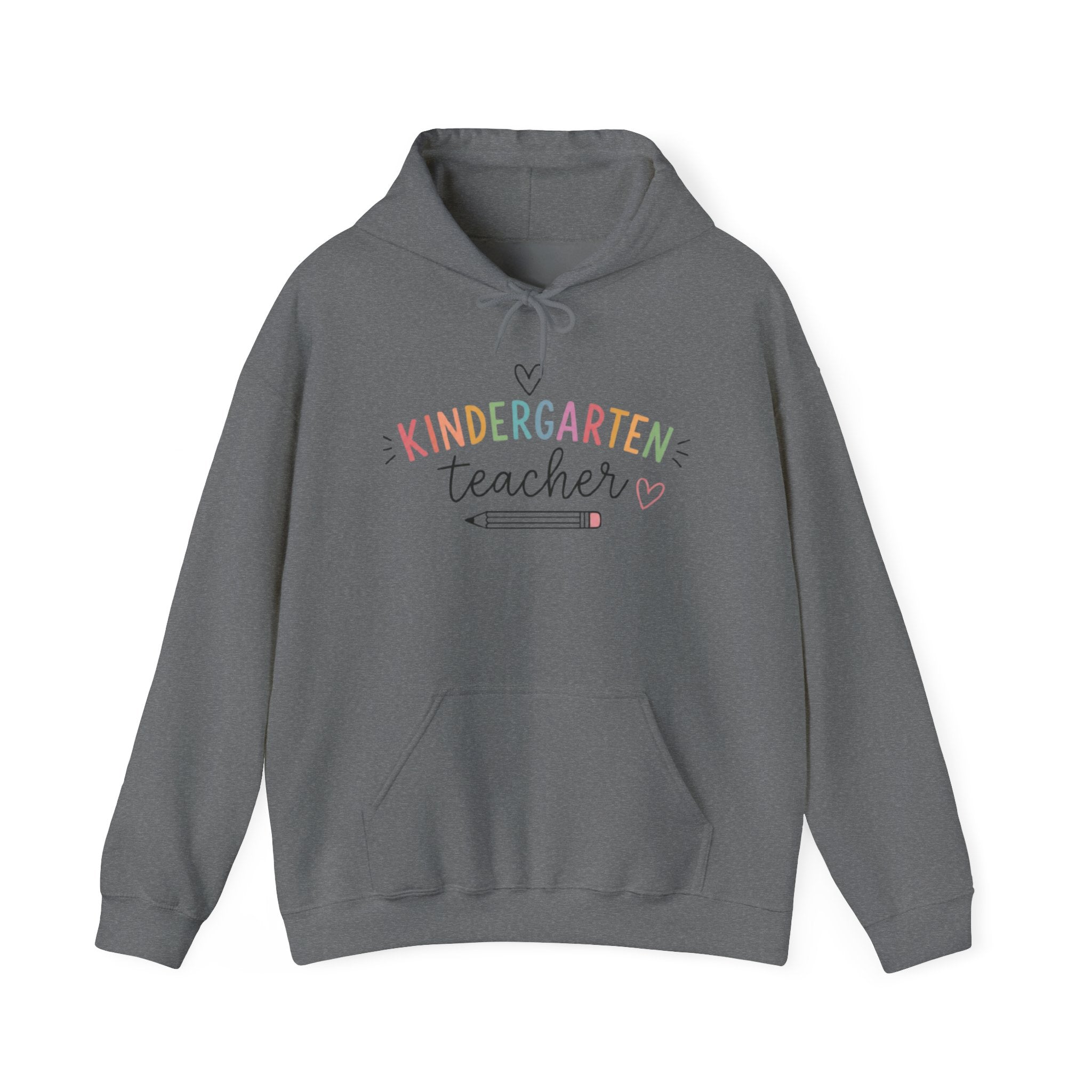 Kindergarten Teacher pencil design Hoodie | Cute pastel teacher sweatshirt