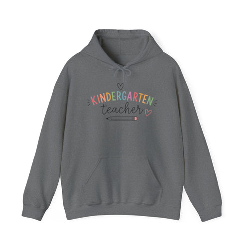 Kindergarten Teacher pencil design Hoodie | Cute pastel teacher sweatshirt