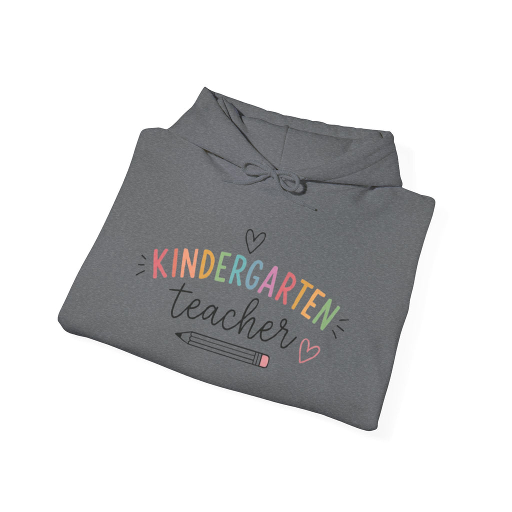 Kindergarten Teacher pencil design Hoodie | Cute pastel teacher sweatshirt