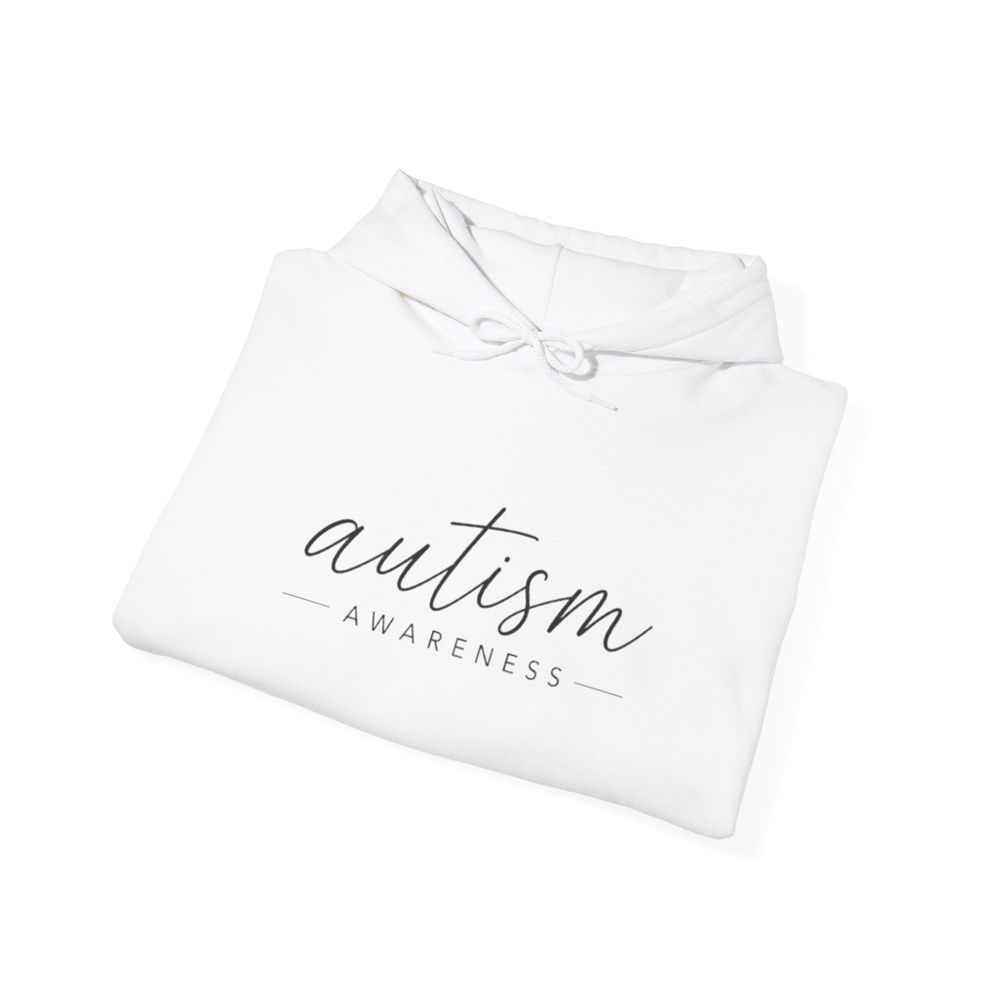 Autism Awareness Hoodie — Minimal Script Design
