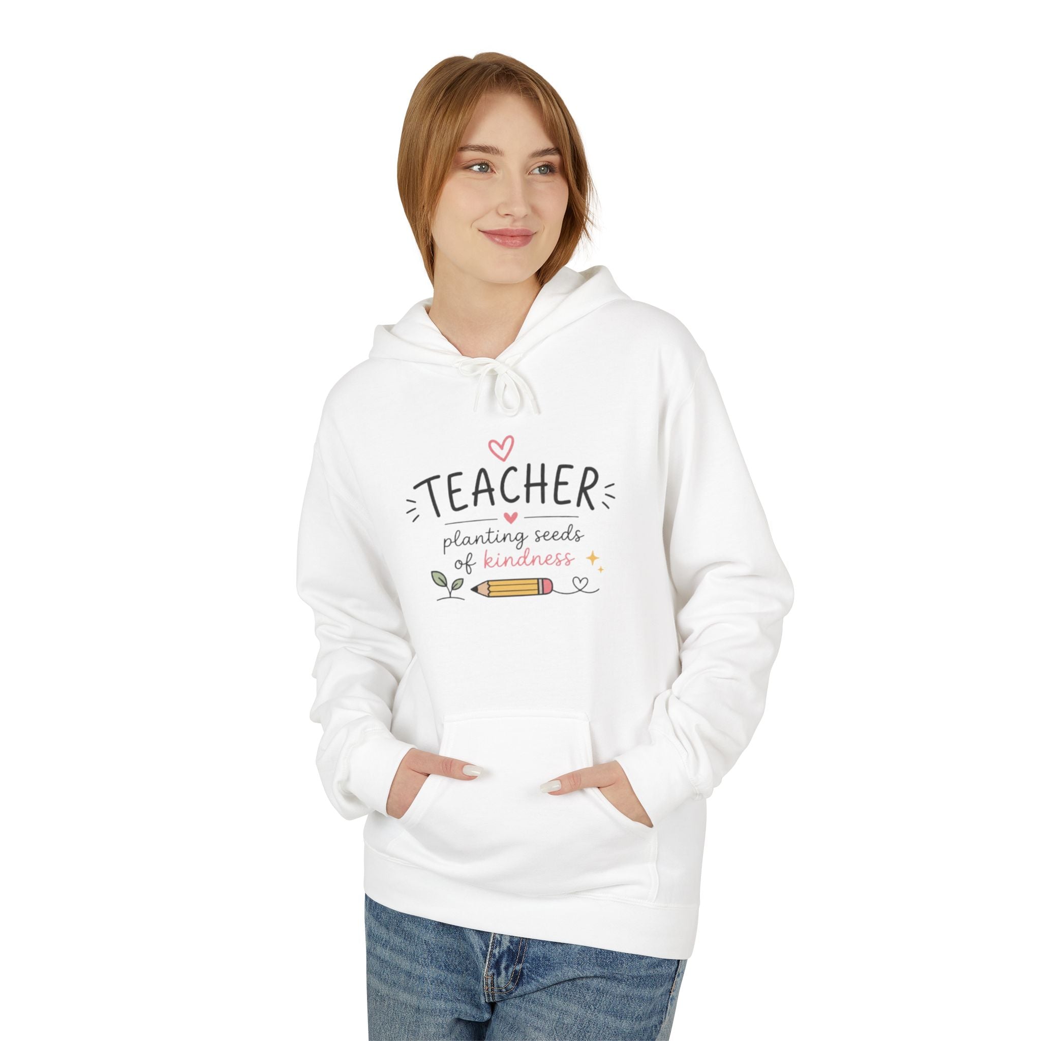 Teacher Hoodie - "Teacher: Planting Seeds of Kindness" Cozy Gift for Educators