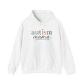 Autism Mama Hoodie — Supportive Mom Pullover with Pastel Ribbon Text