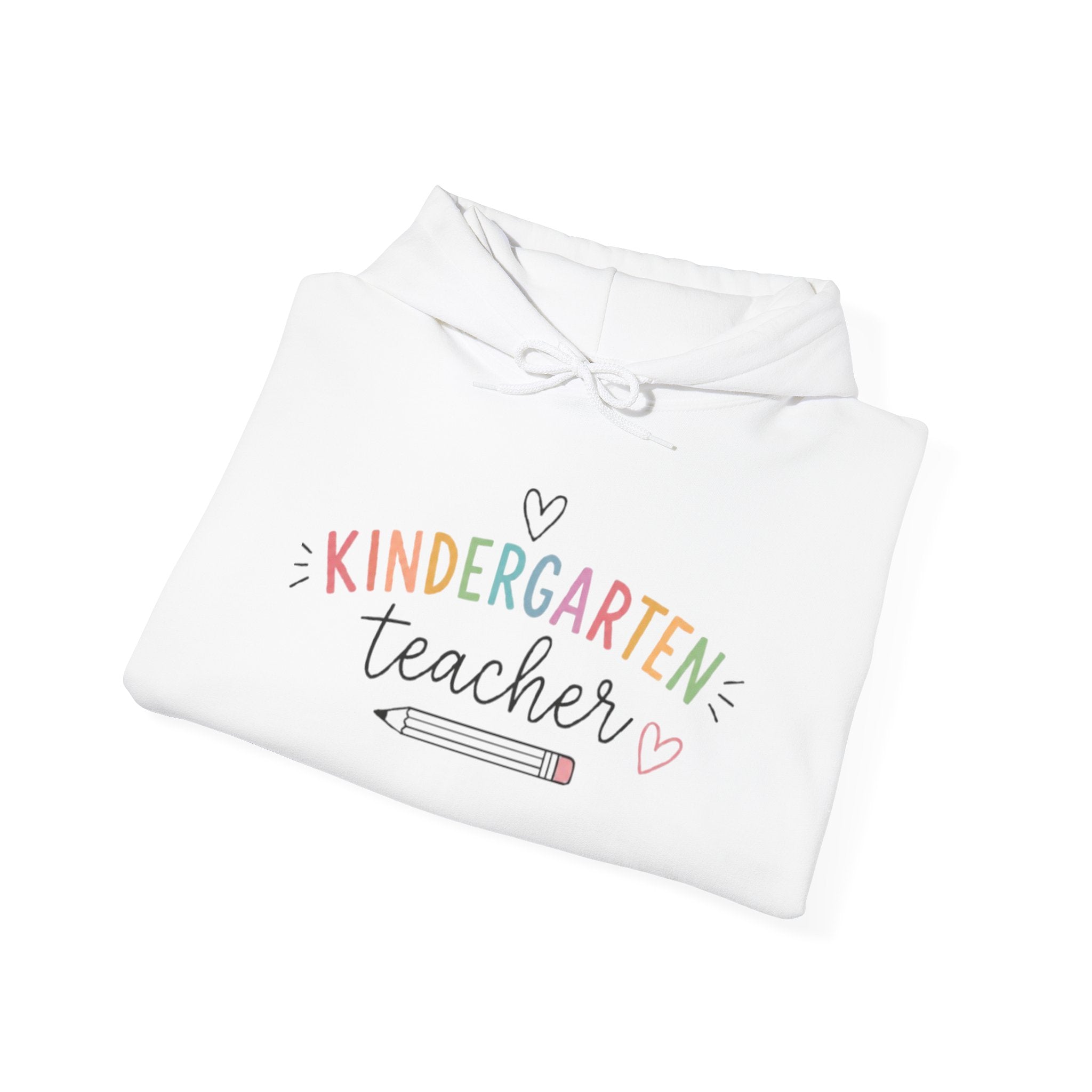 Kindergarten Teacher pencil design Hoodie | Cute pastel teacher sweatshirt