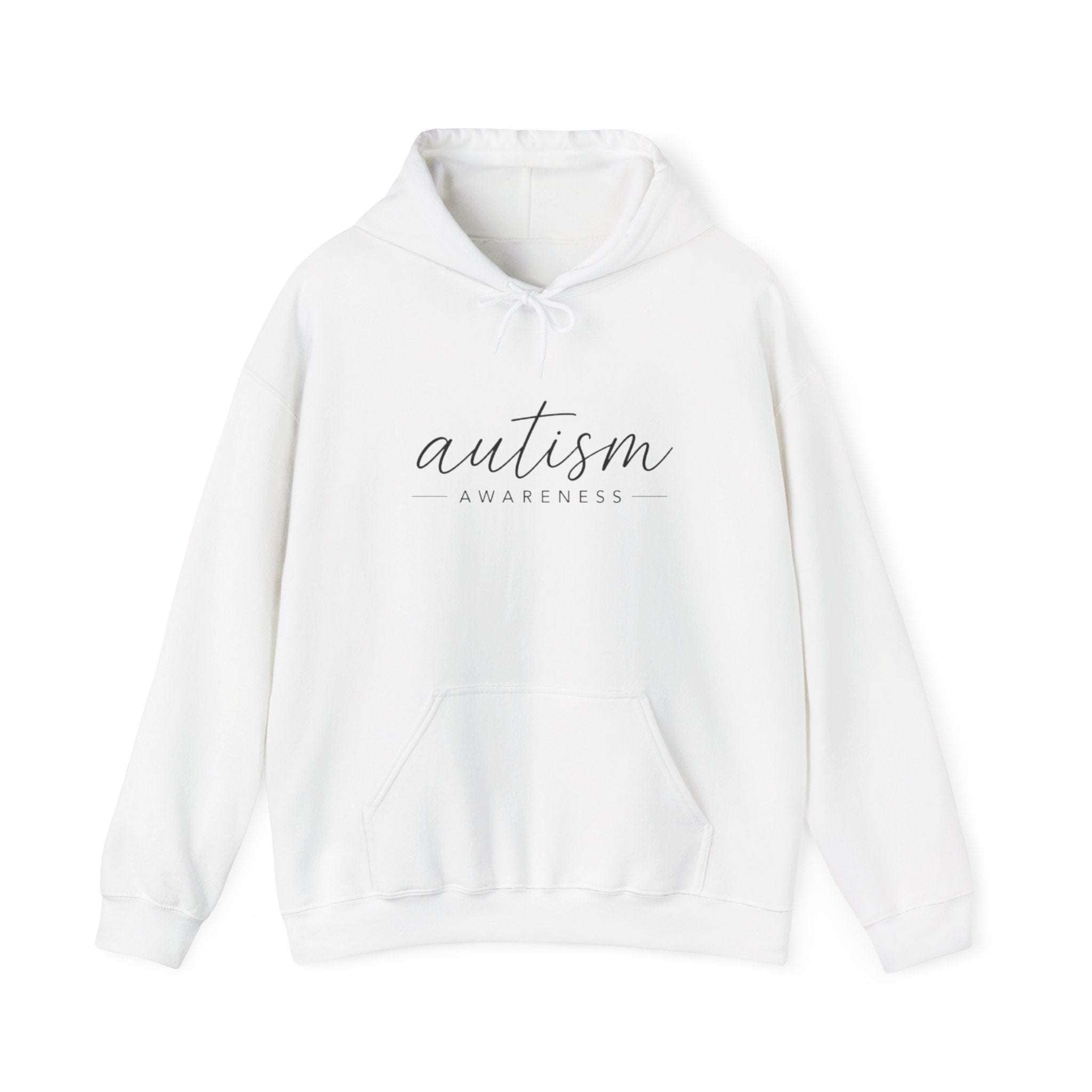 Autism Awareness Hoodie — Minimal Script Design